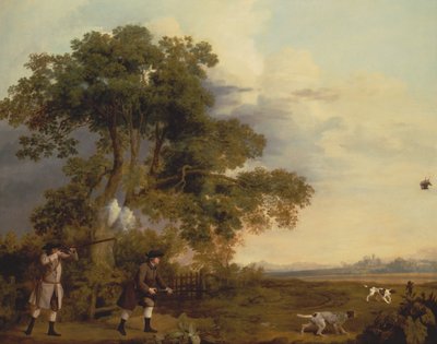 Two Gentlemen Shooting by George Stubbs